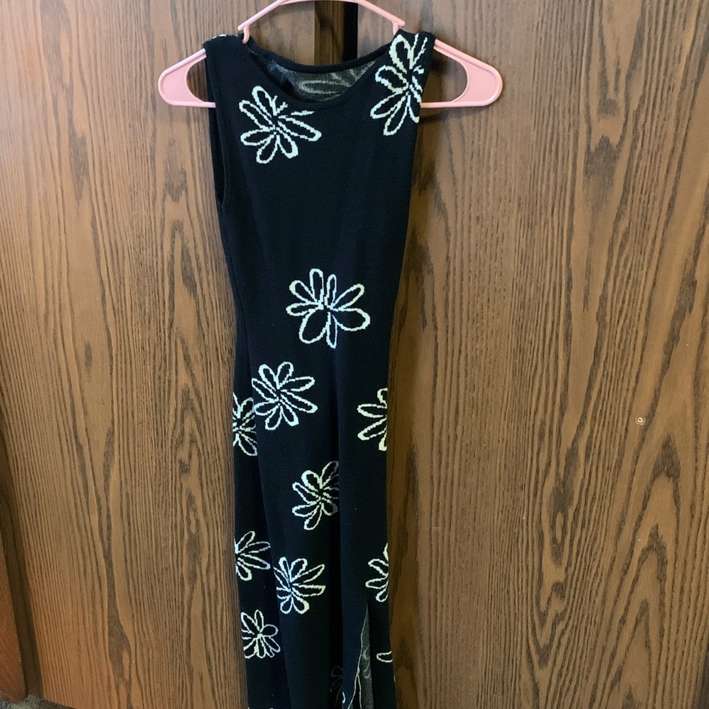 Black dress w/ flower design